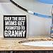 Only The Best Moms Get Promoted, Granny - Grandparents Gifts - Rustic Wooden Sign - Little Signs with Sayings - Home Decor & Gift for Grandma, Grammy Gift for Grandparents Day, Gifts for Grandparents