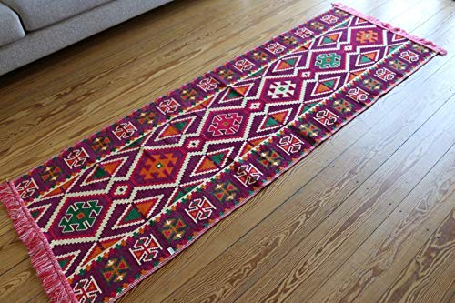Elessar Novità, 200 cm, x 70 cm, Kelim, orientale, tappeto, tappeto, tappeto, tappeto da corsa, tappeto, tappeto da corsa, tapis, Alfombra, NEU, RS 1345