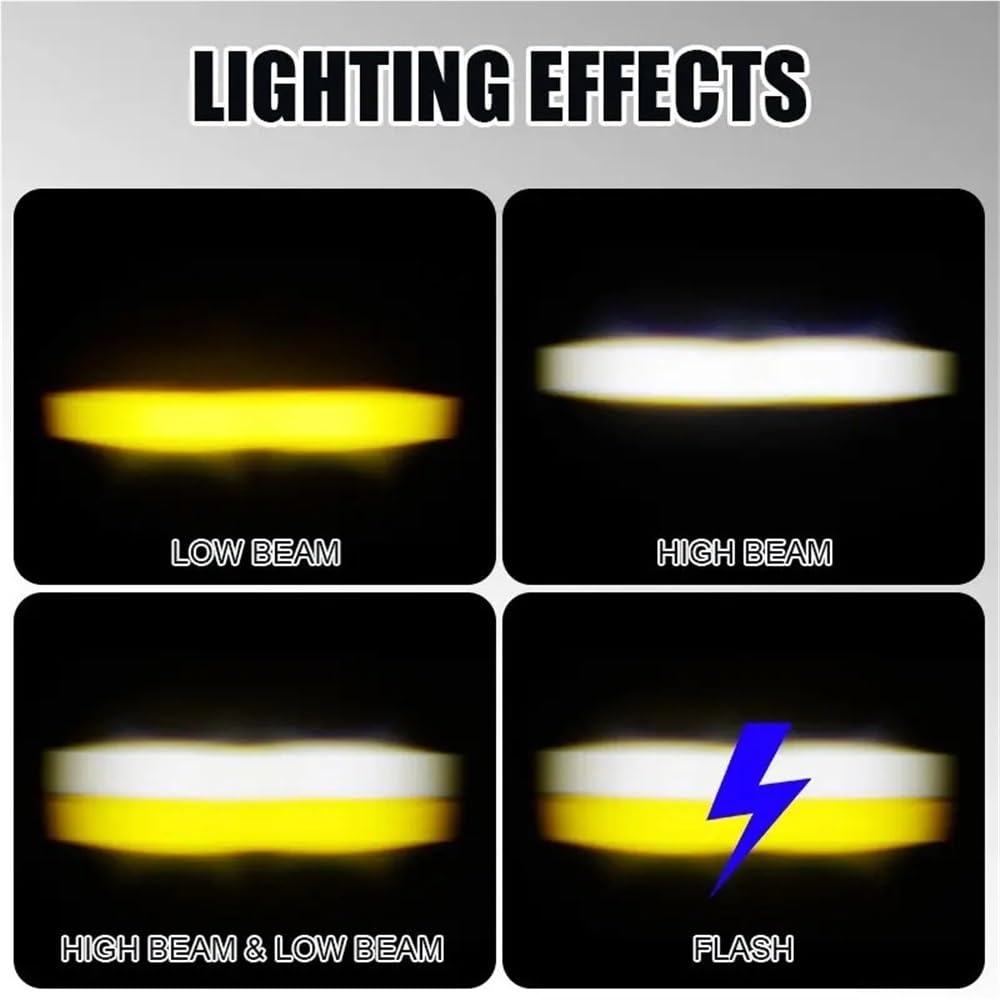 Phares avant moto Lumières LED Motos 80W Pour Pour Tout-terrain Pour ATV