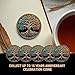 MilestoneMint 1 Year Sobriety Coin Tree of Life Gift Set | Anniversary Sobriety Gifts for Men & Women | AA Coins and Medallions with Token Capsule, Stand & Card | 3D Texture, Recovery AA Chips