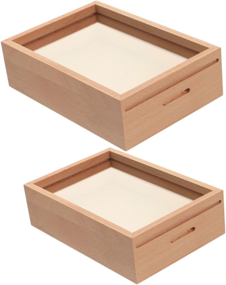 2pcs Wood Piggy Bank Money Saving Box Xmas Window
