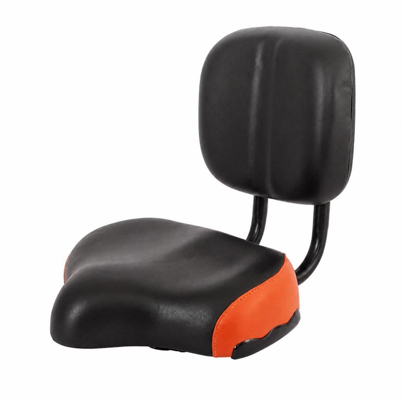 Harilla Sedile con Schienale Alta Densità in Pelle Sintetica, Sella da Bicicletta con Schienale, Ergonomico, Sellino Supporto Posteriore,