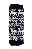 YELETE Fashion Mic Kid's Fun and Cute Legwarmers - Reindeer (one size, black)