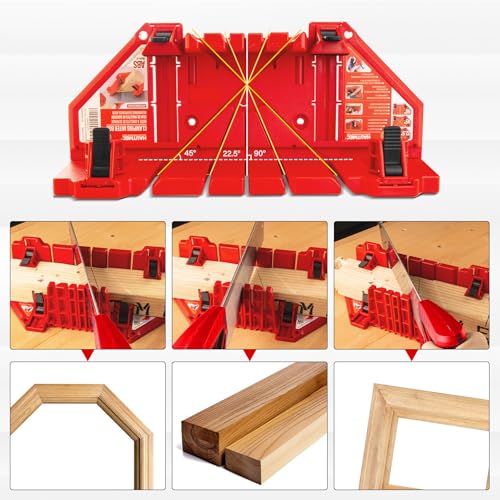 HAUTMEC Clamping Miter Box and Saw Set