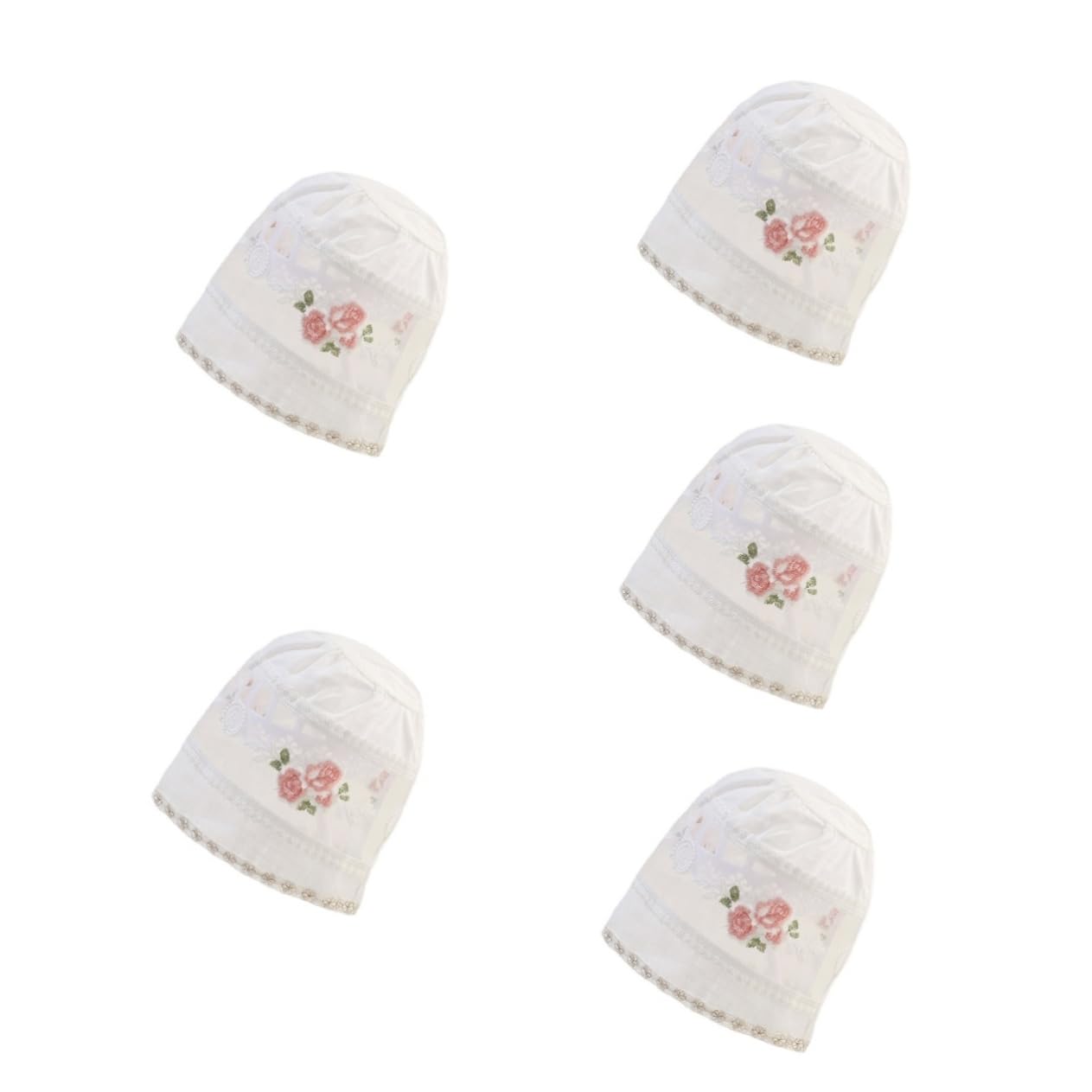 Beaupretty 5 Piezas Sombrero de Sol para Bebés Niñas Gorro con Protección UV Accesorio Fotográfico para Niñas