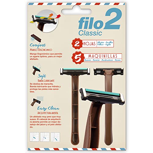 Pack 5 cuchillas de afeitar Filomatic "FILO2" Cover
