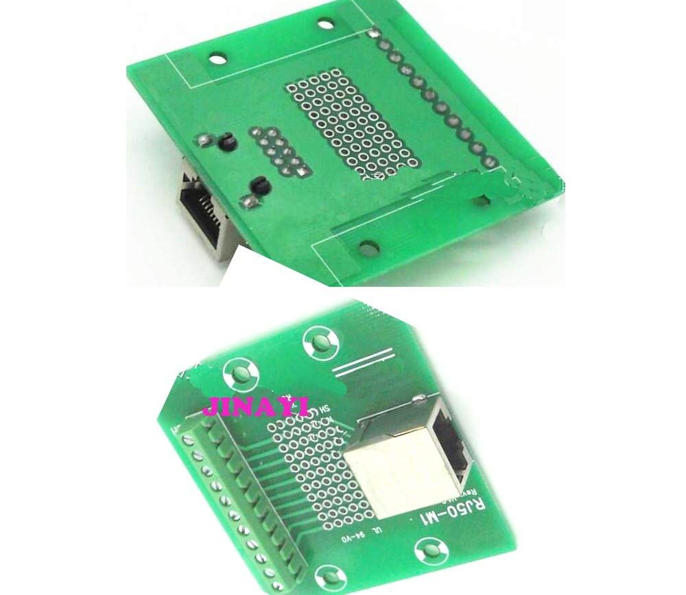 Gimax 10pcs RJ50 Adapter Terminal Breakout Board LAN Connector Terminal
