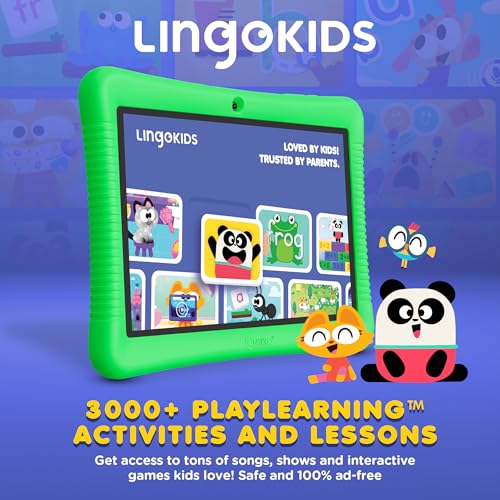 Image of Contixo 10 inch Android Kids Tablet 32GB - Includes Exclusive Games and Educational Apps, Parental Controls, Kid-Proof Case with Kickstand & Stylus - Green