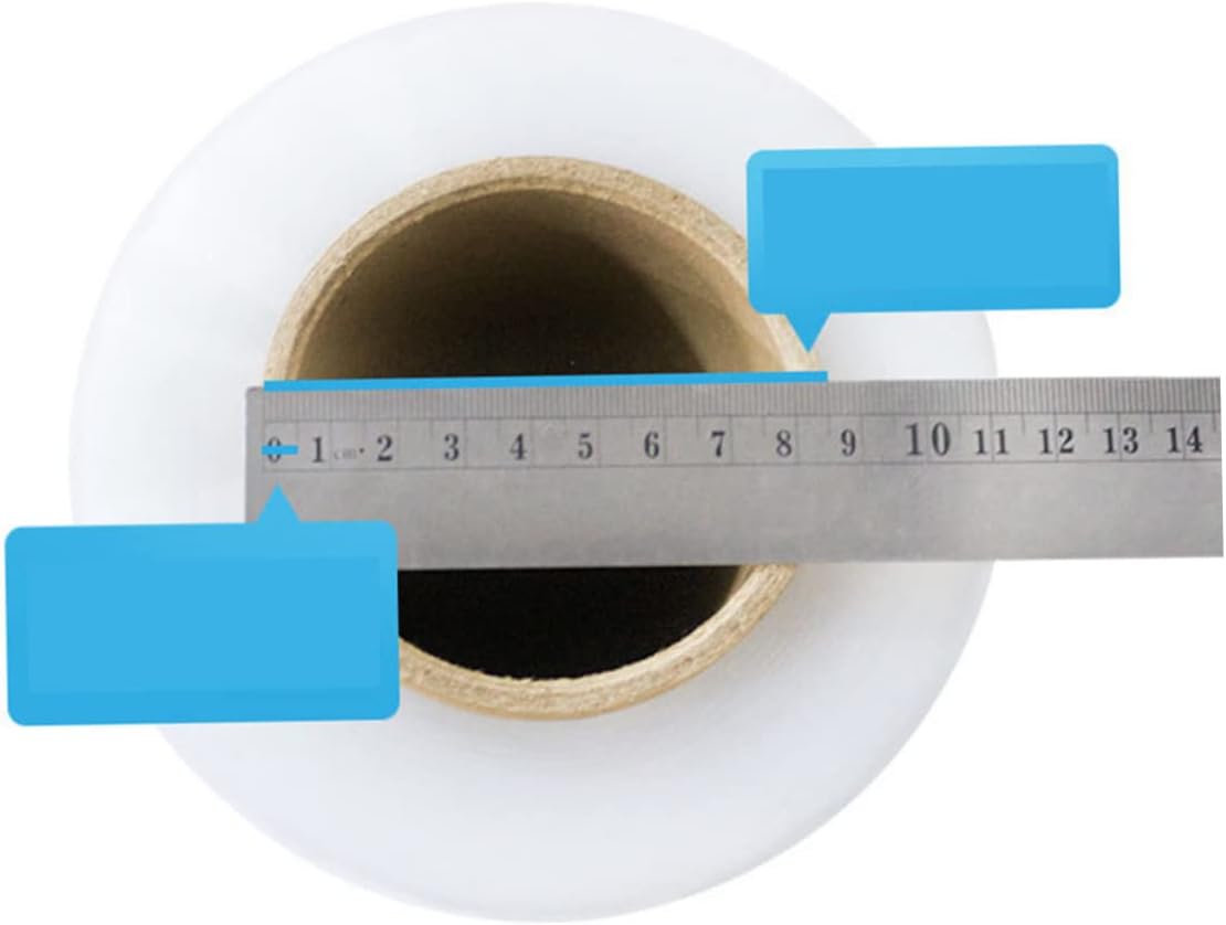 1Roll Transparent Stretch Film Wrap Self Adhesive Pallet Shrink Film for Moving and Packing Heavy Duty for Home and Warehouse Use