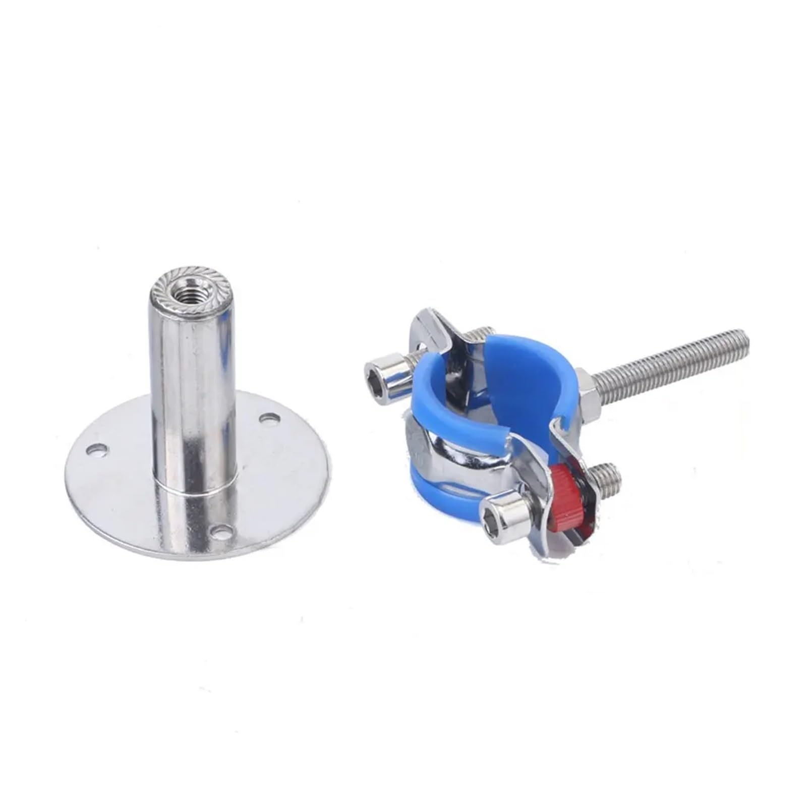 Gancio for tubi in acciaio inossidabile 304 con piastra di base, asta da 19 mm 45/95, for diametro esterno 15-108(100-150mm Adjust,FIT 60-65MM OD TUBE-WITH BASE PLATE)