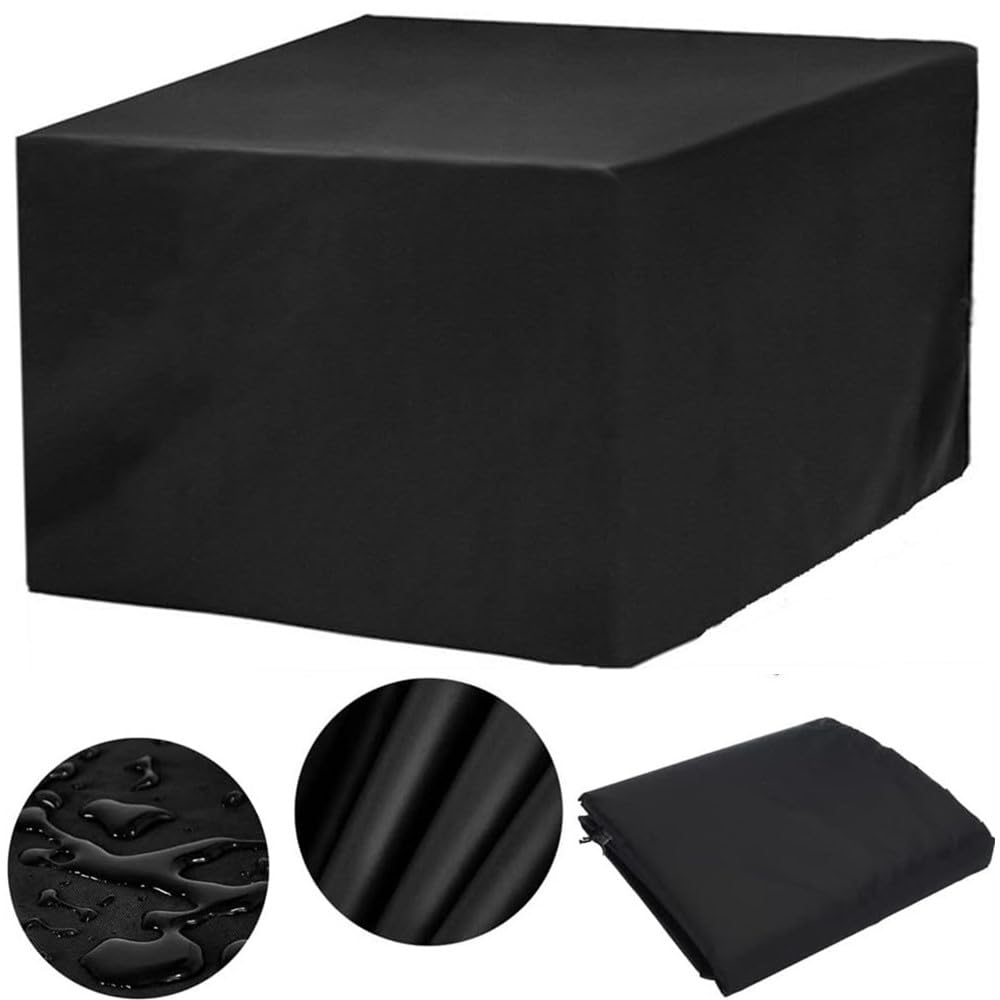 Wodoodporne pokrowce na meble ogrodowe 280 x 280 x 75 cm, trwałe pokrowce na stół i krzesła na patio, wytrzymałe, prostokątne zabezpieczenie na sofy i stoły