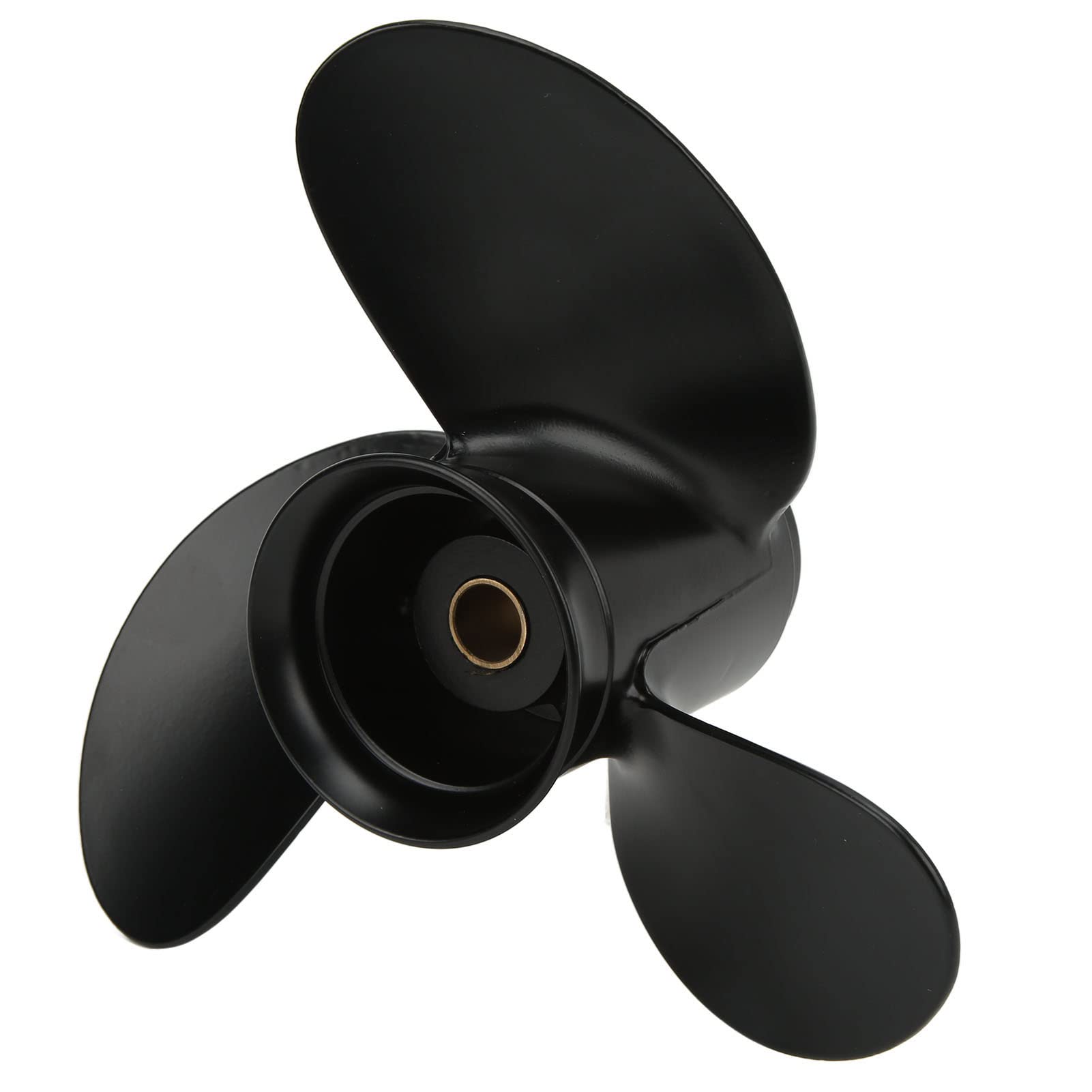 Cocoarm Außenbordpropeller Aluminiumlegierung Bootsaußenbordpropeller 8 1 2 X 8 1 2 Zoll 3 Blätter 12 Spline RH für Bis 9, PS Mariner Bis 9, PS Kleine Fischerboote