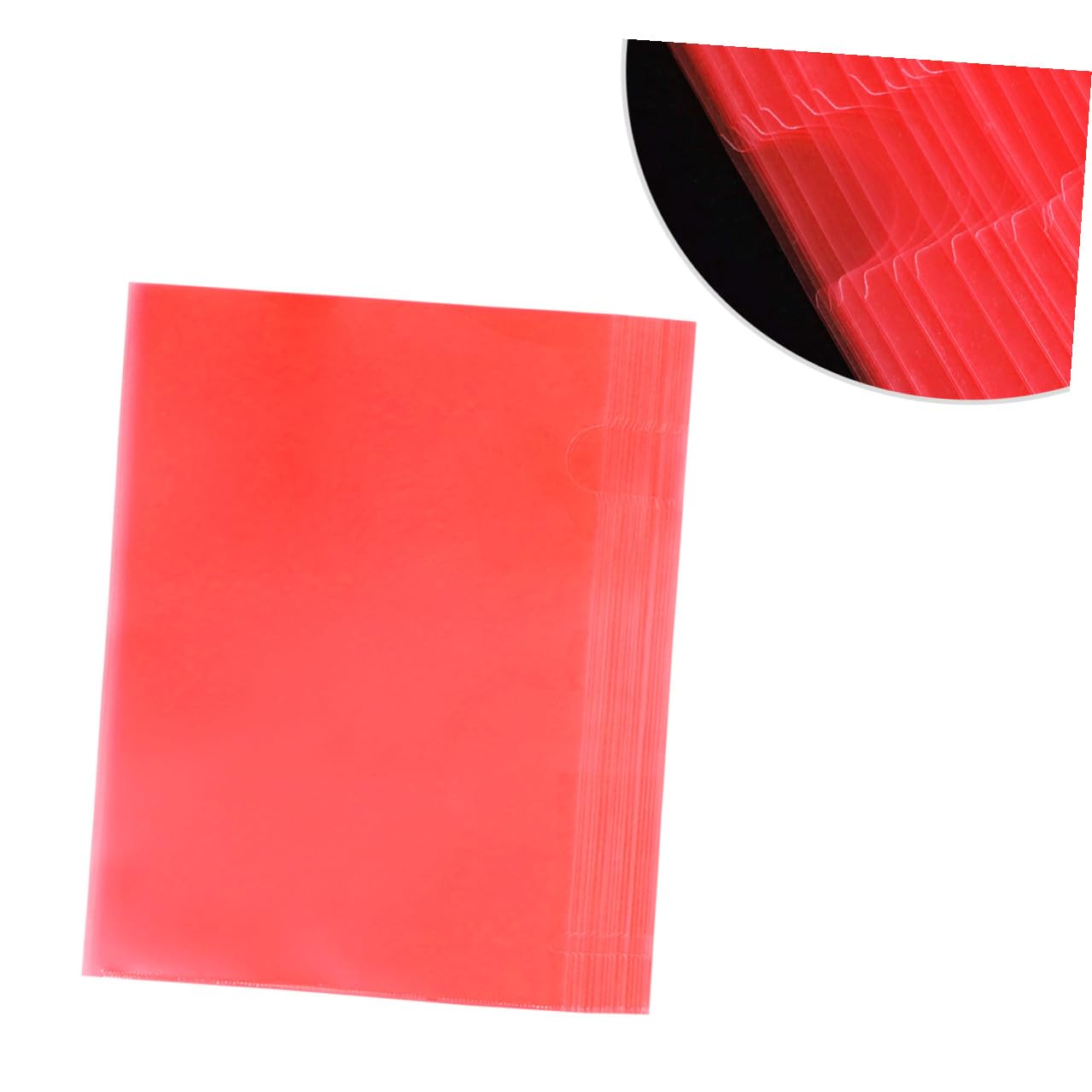DOITOOL 60 Piezas Carpetas Transparentes Tipo de Fundas de Plástico PP Resistentes para Organizador Práctico para Oficina Escuela y