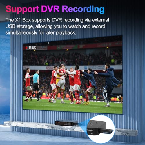 HDTV Converter X1 Box, ATSC 3.0/1.0, Support DRM Channel Play, 4K UHD, Dolby AC4, DVR Recording, HDTV Player - Thumbnail 4