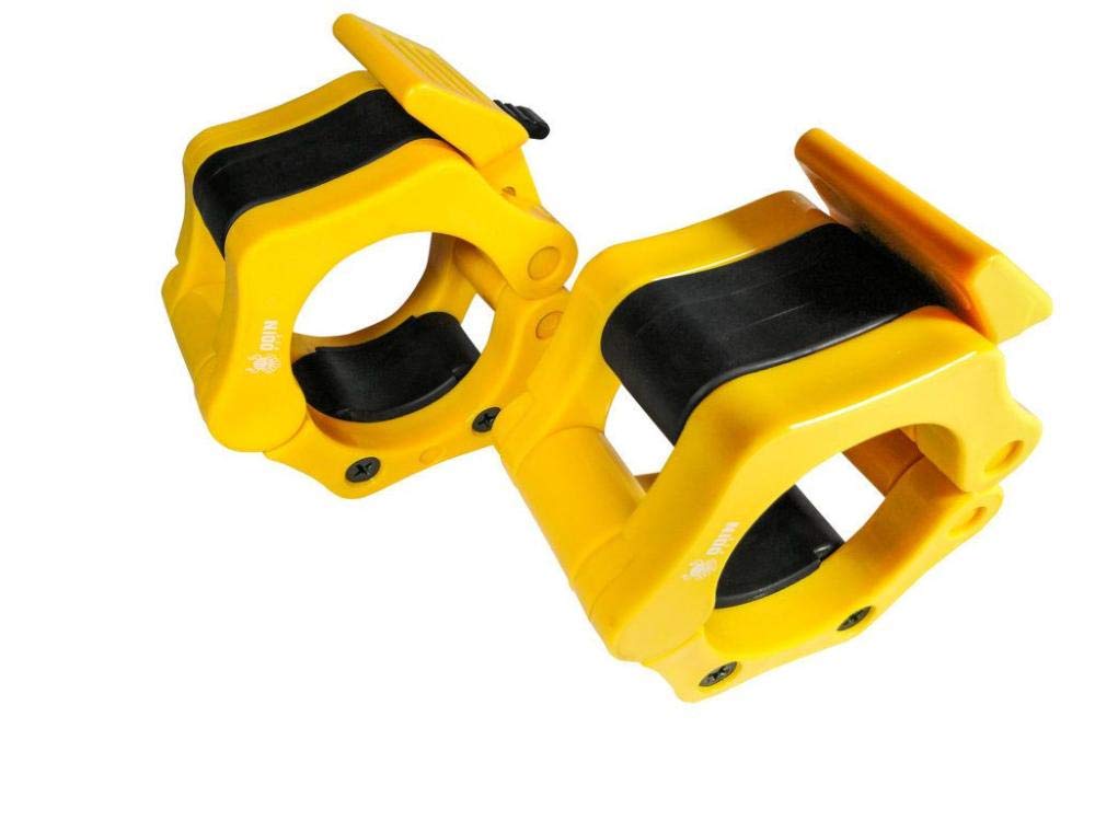 Presilha para Barra Olímpica Lock Jaw Par 50mm Odin Fit - Amarelo