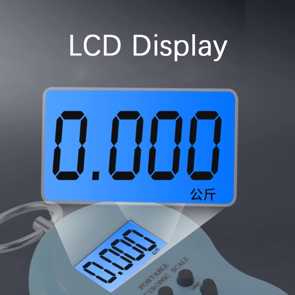 JFDBGU 50Kg Mini Digital Scale For Fishing Luggage Travel Weighting kitchen Steelyard Hanging Electronic Hook Scale(C)