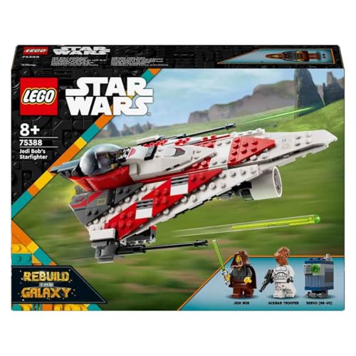 Image of LEGO Star Wars Jedi Bob Star Hunter - Buildable Vehicle for Kids - Brick Ship with Collectible Minifigures - Gift for Girls and Boys 8+ Years 75388