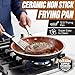 Gotham Steel Non Stick Frying Pan, 12.5” Ceramic Frying Pan Nonstick, Long Lasting Nonstick Cooking Pan, Egg Pan, Stay Cool Handle, Ultra-Durable, Stovetop Dishwasher & Oven Safe, 100% Toxin Free