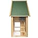Conejera refugio para mascotas pequeñas chalet de lujo conejos 140x65x119 cm