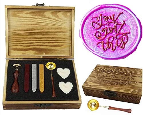 Kit de cire pour invitations de mariage et cartes de vœux personnalisées en cire