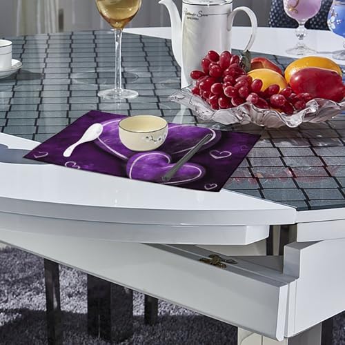 Sets de table imperméables x6 lavables protégeant votre nappe de la chaleur