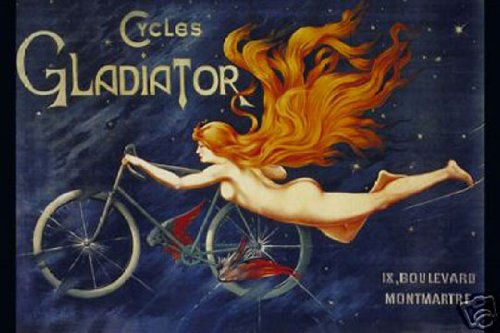 Hot Stuff Enterprise 3645-12x18-VA Cycles Gladiator Poster44; 12 x 18 in.