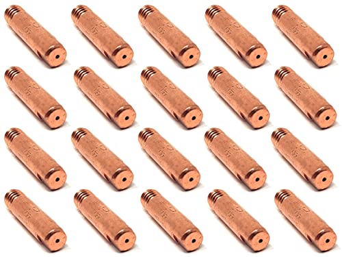 Miniatura 6 de Elcan 20 Puntas De Contacto De Cobre M6x25x5.8mm Para Antorcha 15ak De 0.6 0.8 1.0. Consumibles Y Accesorios Pistola Soldar. Boquillas Para Torcha Soldadura Hilo Mig Mag De 0,8mm