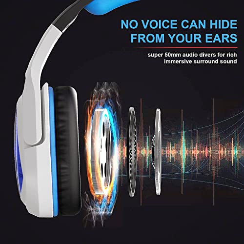 Anivia New Updated Wired Over-Ear Headphones - Usb 7.1 Gaming Headset With Microphone, Stereo Surround Sound, Noise Isolating, Bass, Led Lights For Pc Computer Mac #TOP3