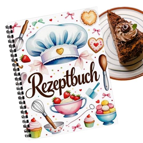 Générique Ricettario, libro di ricette personale rilegato, organizzatore alimentare rigido e per pasticceria, vegetariani, insalate, , dolci, feste e campeggio