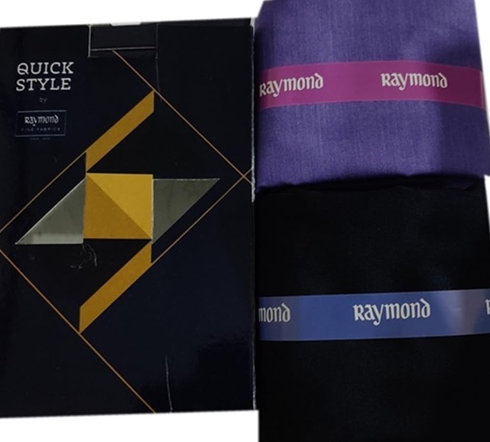 Raymond Quick Style Men's Formal Wear Set, Premium Polycotton Fabric, Unstitched Shirting and Trouser Material, Regular Fit Business Attire-image-24