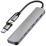 Healife – Healife 7-in-2 Dual-Plug USB Hub, USB-A + USB-C Stecker in e