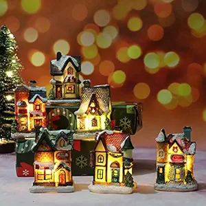 LICHTS Light Up Christmas Decoration LED Miniature House Village Style 3
