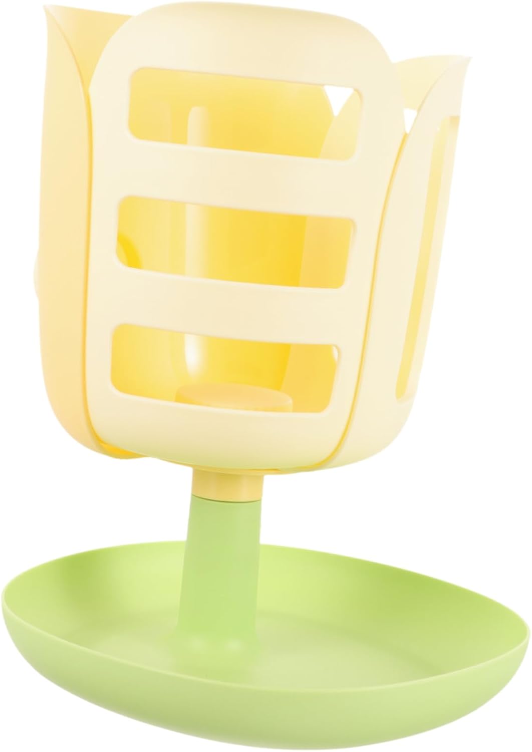 Rabbit Feeder Rack Tulip Shape Hay Holder for Rabbits Bunny Feeder Guinea Pig Food Dispenser