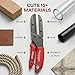 Ronan Multi-Cut 401 Cutting Tool - Wood, Box, Branch, Plant, Plastic, Rope, Leather, Linoleum, Rubber Cutter, DIY Utility All Purpose Multi-Cutting Device