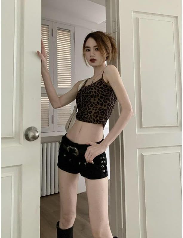 Black Low-Waist Shorts Women's Summer Versatile Slimming Tight Hip Hot Shorts