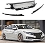 JS Style High Flow Gloss Black Mesh Performance Replacement Sport Front Grille Grill Compatible for 2019-2021 Honda Civic 4 Door 2 Door Non-Si Models