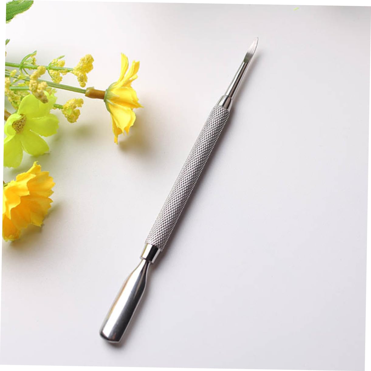 SOESFOUFU Stainless Steel Manicure Tools Set Cuticle Pusher Nail Cuticle Remover and Scoop for Professional or Personal Use