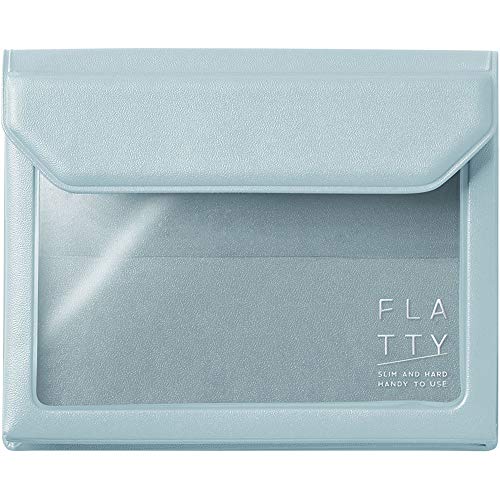 キングジム バッグインバッグ FLATTY カードサイズ ブルーグレー 5356フル