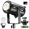Godox SL150WII LED Dauerlicht Videoleuchte 150W Licht 5600 ± 200K 58000lux@1m CRI 96 TLCI 97 Genaue Farbe, Eingebaute 8 FX-Lichteffekte, Ultra-leiser Lüfter(SL-150W II)