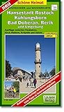 blitz verlag rostock  Radwander- und Wanderkarte Rostock, Bad Doberan, Kühlungsborn, Rerik und Umgebung: Ausflüge zwischen Neubukow, Kirch Mulsow, Kröpelin und Satow. 1:50000 (Schöne Heimat)