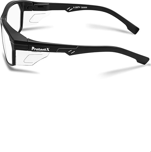 Miniatura 4 de ProtectX Gafas de seguridad resistentes a los arañazos lentes de policarbonato antivaho ANSI Z871 con protección UV