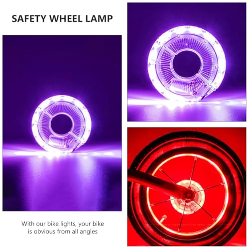 Luz LED para radios de bicicleta Veemoon con sensor inteligente de movimiento 3