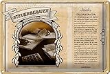 Femer Blechschild Berufe 30x20 cm Steuerberater Experte Steuern Deko Schild tin Sign