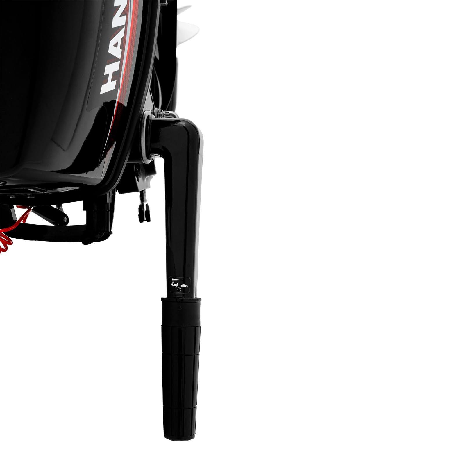 Silnik benzynowy zaburtowy, 2-suwowy, 6HP, silnik zaburtowy, chłodzenie powietrzem, zapłon CDI, silnik trollingowy o 360°, ręczny start do nadmuchiwanych łodzi rybackich