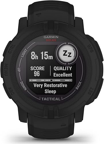 Miniatura 8 de Garmin 010-02627-13 Instinct 2 Solar Smartwatch Tactical Edition Paquete negro con paquete de protección mejorada CPS de 2 años premium