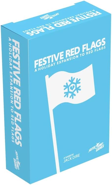 FESTIVE Red Flags : Expansion Deck for Card Game of Terrible Dates| Adult Party Game, 75 New Cards, 3-10 players, Ages 17+