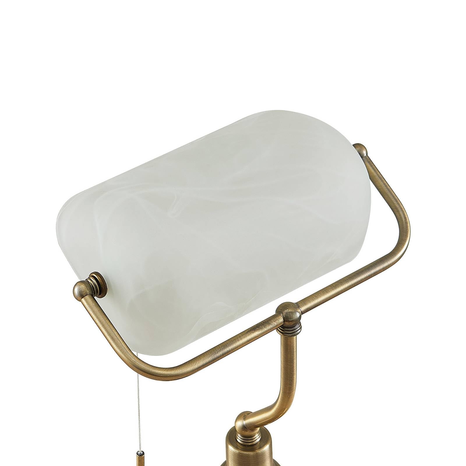 Lindby Tischlampe Profina (Retro, Vintage Antik) in Bronze aus Metall (1 flammig E27) - Tischleuchte Schreibtischlampe Nachttischlampe Arbeitszimmerleuchte