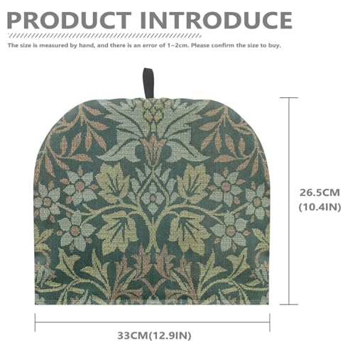Image of Morris Style Print Tea Pot Cover Teapots Cosy Insulated Tea Cozies Home Kitchen Decoration Teapot Dust Cover Warming Tea Kettle Quilt Creative Gifts for Party