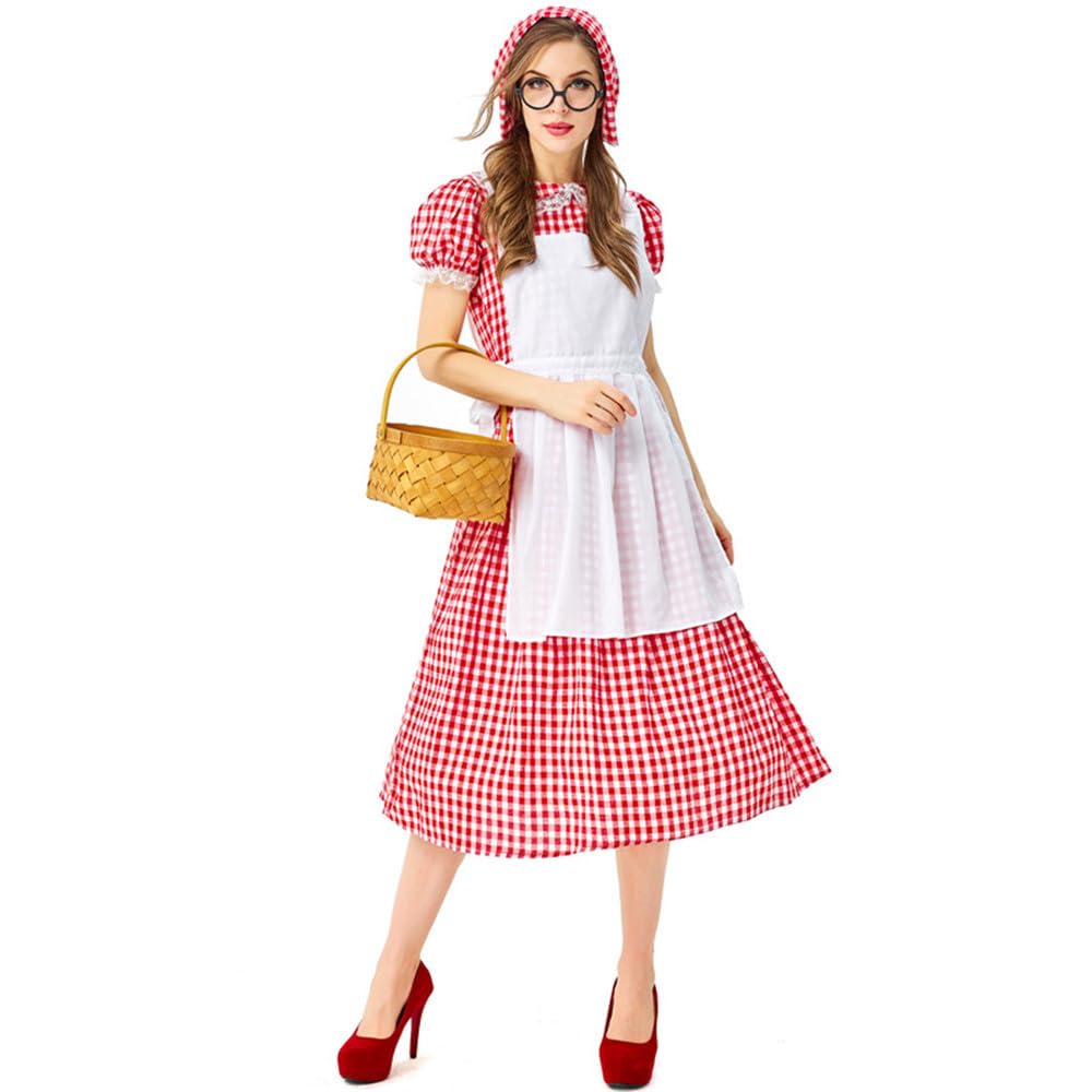 Oktoberfest kostium pokojówki fantazyjny strój przebranie odzież damska na imprezę Halloween cosplay odgrywanie ról