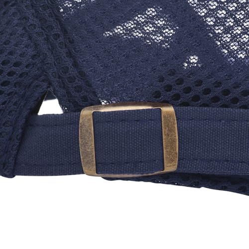 Image of VOBOOM Men Breathable Mesh Summer Hat Adjustable Newsboy Beret Ivy Cabbie Flat Cap